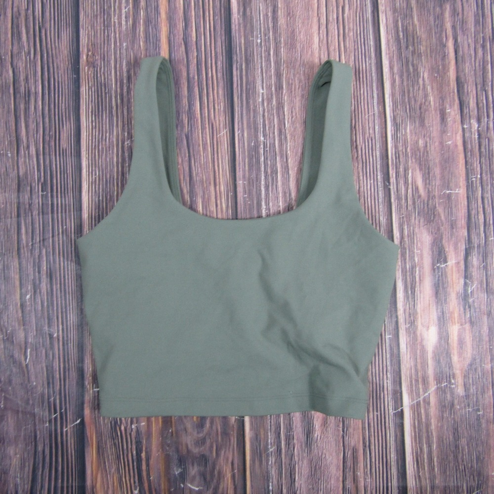 Spiritual Gangster Sports Bra Womens XS Olive Green Recycled Stretch‎ Activewear